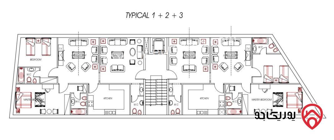 أرض مساحة 600م للبيع في عمان - الياسمين حوض جحره الشمالي