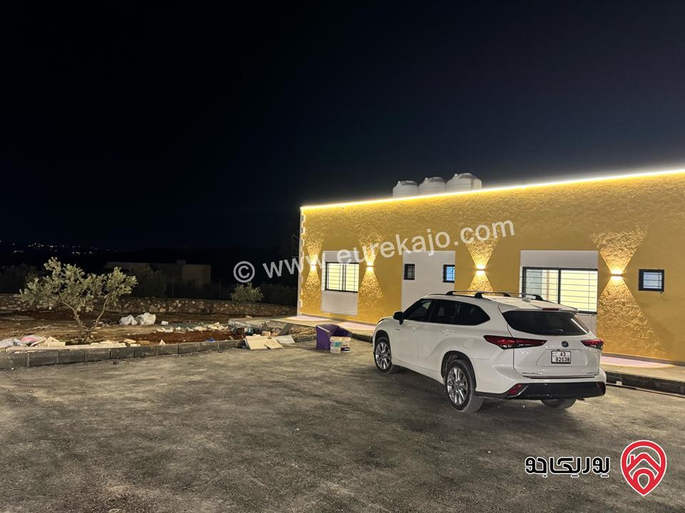 مزرعة مساحة الأرض 4 دونم والبناء 350م للبيع في المفرق - منطقة عين المعمرية شرق جرش