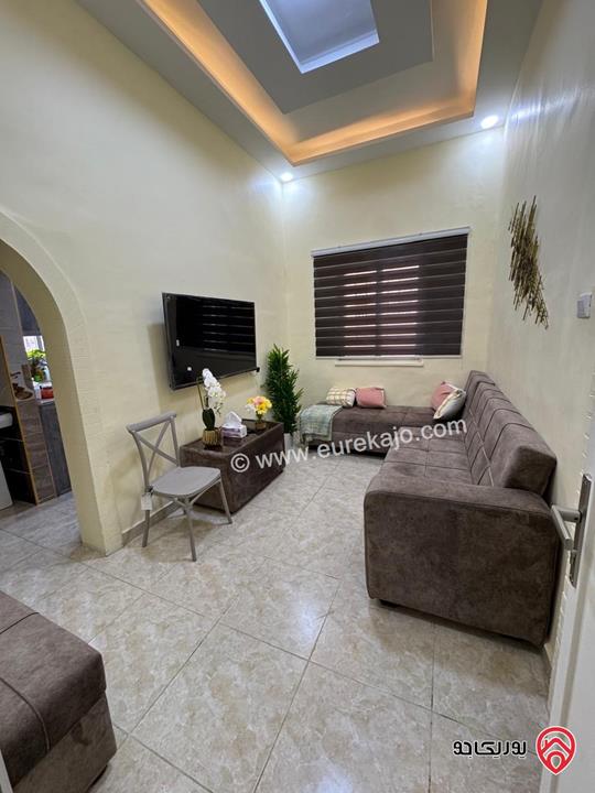 شقة أرضية مساحة 100م داخلي وحديقة 150م للايجار مفروشة في عمان - اللويبدة Apartment for rent