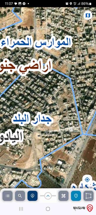 ارض مساحة 800م للبيع في عمان - اليادودة حوض جدار البلد