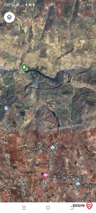 ارض زراعية مساحة 4 دونم و 190م للبيع في سيحان - السلط