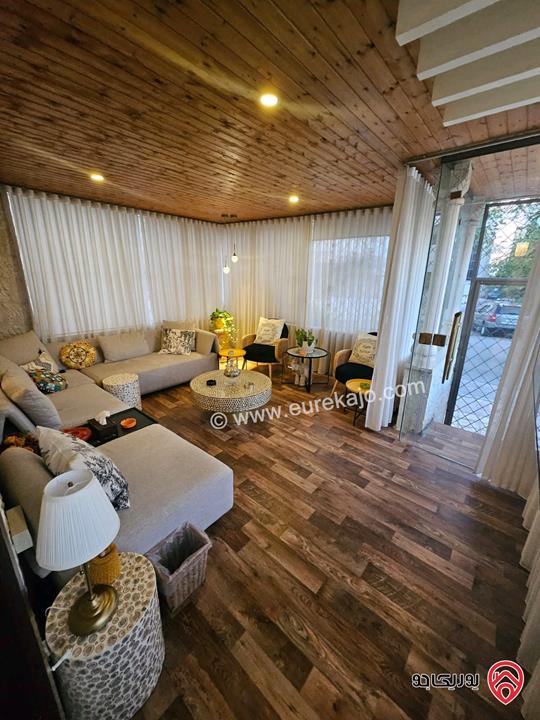 شقه طابق ارضي مساحة 150م مع حديقة 100م للبيع في عمان - الرابية 