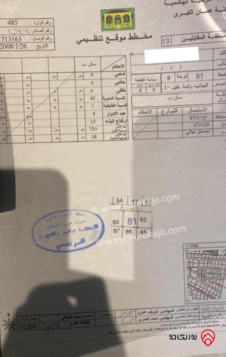 أرض مساحة 1 دونم للبيع في عمان - البنيات