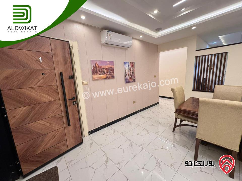 شقة شبه ارضي مفروشه للايجار في عمان - عبدون مساحة داخليه 186م والحديقة 100م موقع مميز تصلح للسفارات والهيئات الدبلوماسية