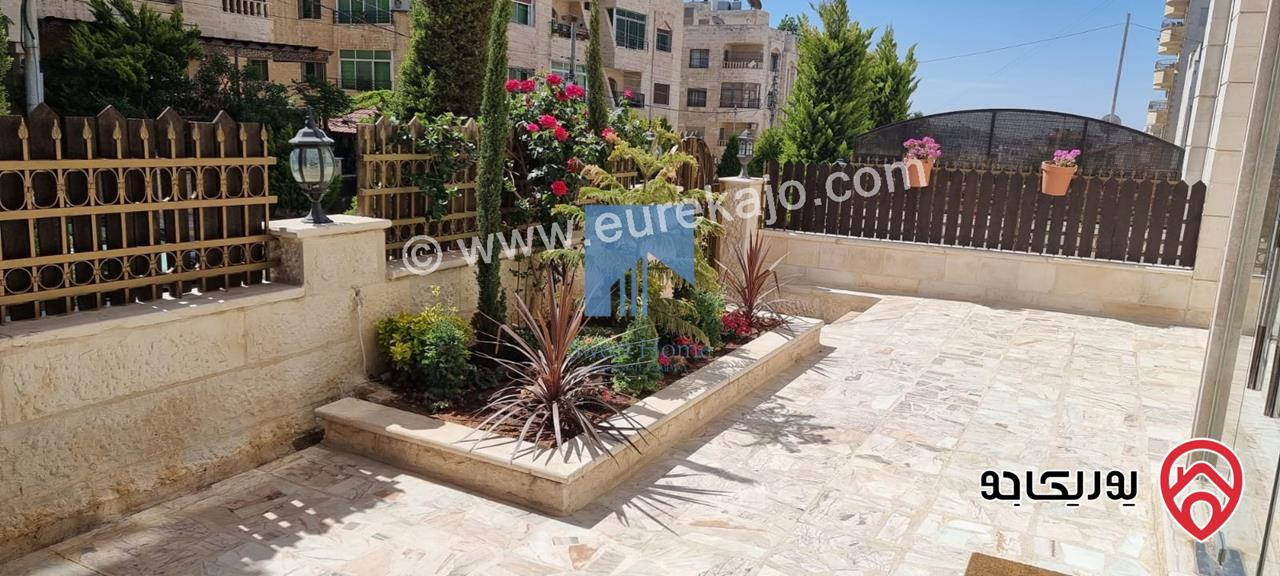 شقة أرضية فاخرة للبيع في عمان - خلدا خلف السيفوي 220م مع حديقة وترسات 400م بسعر مغري