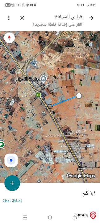 أرض مساحة 500م للبيع في عمان - الطنيب / طريق المطار