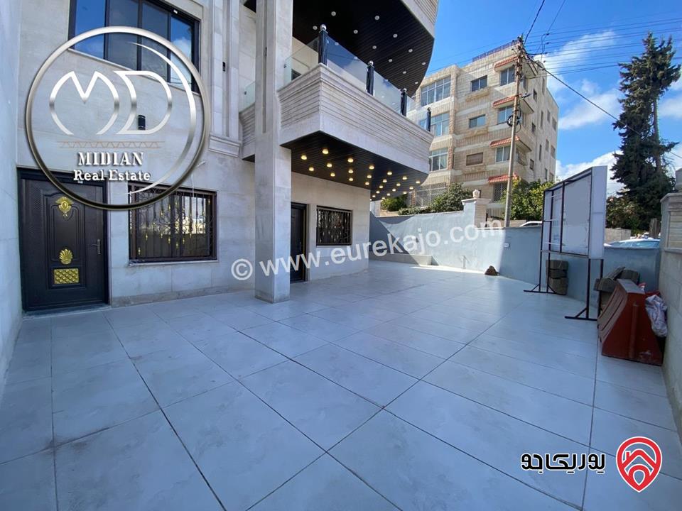 شقق ارضية جديدة للبيع الشميساني مساحات 160م & 170م مع تراسات و حدائق تشطيبات فاخرة بأسعار مميزة