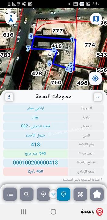 قطع أراضي عدد 3 مساحتهم معاً 2 دونم للبيع في عمان - المدينة الرياضية 