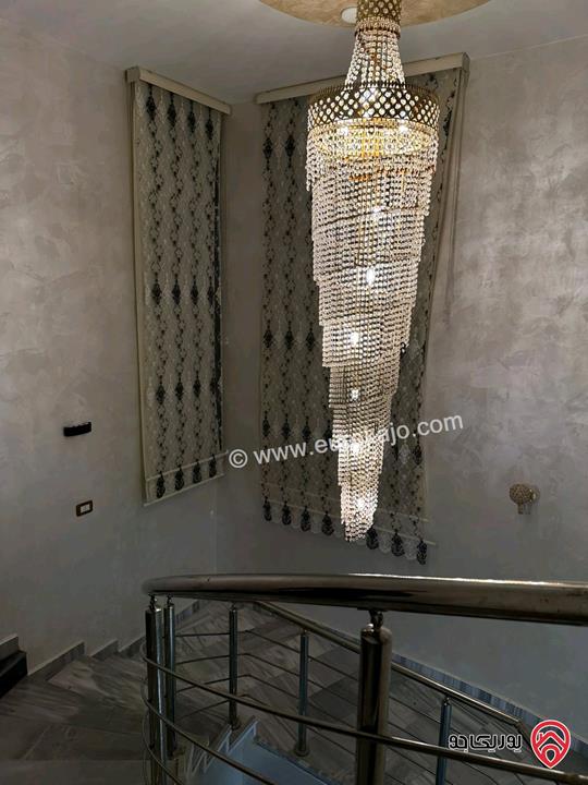 فيلا ومزرعة مفروشة مساحة 200م على أرض 2 دونم للايجار في اربد - طريق البترول منطقة هادئة وجميلة ومستقلة