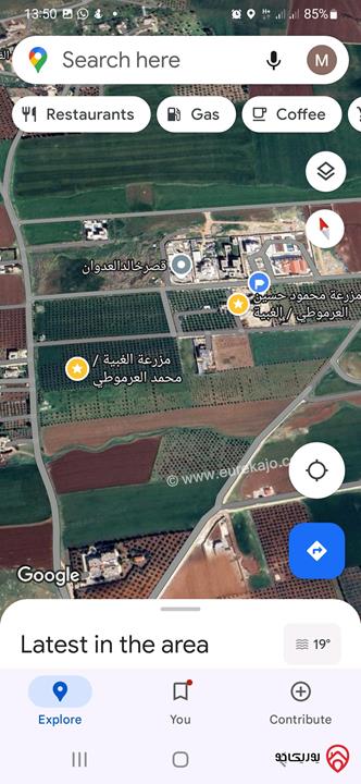 قطعة أرض مساحة 9 دونم و 866م للبيع في عمان - ام العمد الغبيه 