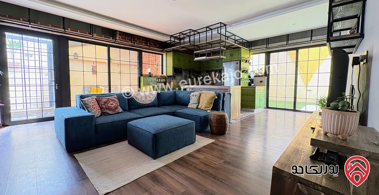 Furnished apartment 120 sqm with terrace 70 sqm For rent in Amman - Um Uthayna