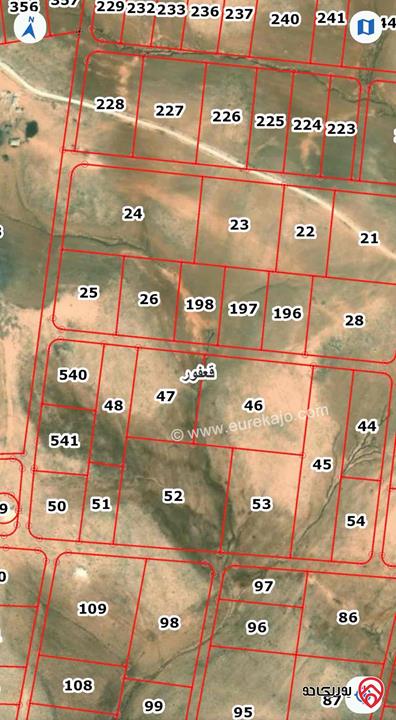 أرض مساحة 9 دونم للبيع في عمان -  قعفور حوض ابو عليقة 