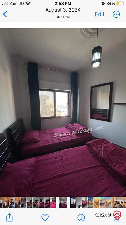 شقة طابق ثالث مساحة 82م مقسمة الى استديوهان للبيع في عمان - الجبيهة  