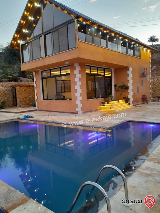 مزرعة مساحة الأرض 3 دونم و 620م والبناء 150م للبيع في السلط – منطقة الصبيحي