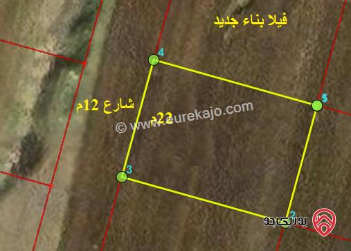 ارض 678م للبيع في اربد من اراضي ايدون ضمن حوض العوامية الغربية 