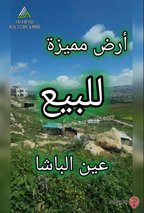 أرض مميزة مساحة 4 دونم و 800م للبيع في عمان - عين الباشا