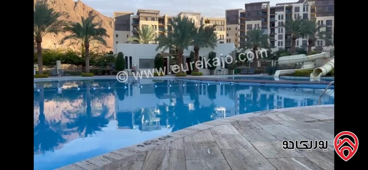 سويت مفروش مميز للايجار اليومي في أجمل مناطق العقبة -  منتجع قرية الراحة / مرسى زايد - للعائلات الصغيرة فقط