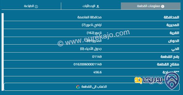 قطعة أرض مساحة 456م للبيع في مرج الحمام