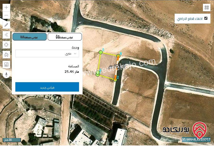 أرض مساحة 485م للبيع في الزرقاء - جريبا تنظيم -ج- تبعد عن شفابدران 8كم