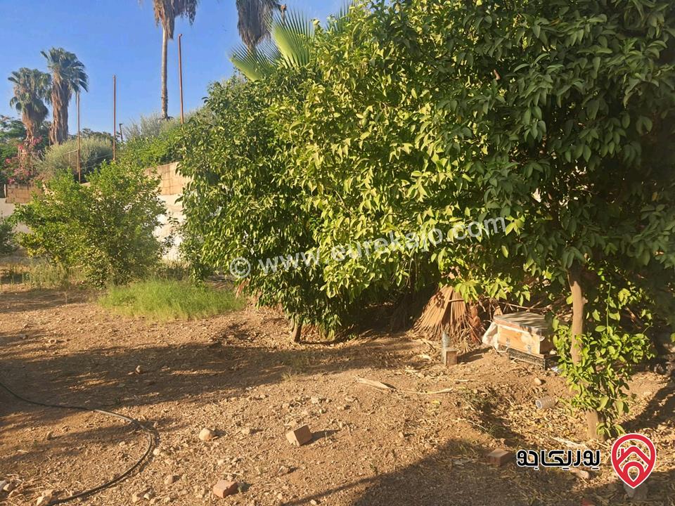 بيت ريفي مساحة 100م مع ارض 900م للبيع في الاغوار الشمالية - منطقة كريمة