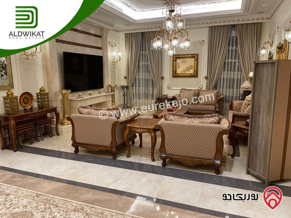 قصر مميز مفروش للبيع في عمان - دابوق مساحة الارض 2650م والبناء 2000م الترس 700م موقع قصور وفلل واطلالة خلابه