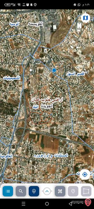 قطعة أرض صناعات خفيفة مساحة 1000م للبيع في عمان  - الرقيم