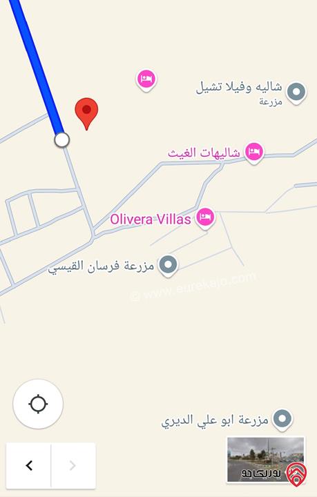 ارض مساحة 2 دونم و 325م للبيع في البحر الميت - السويمة مقابل القرية المائية
