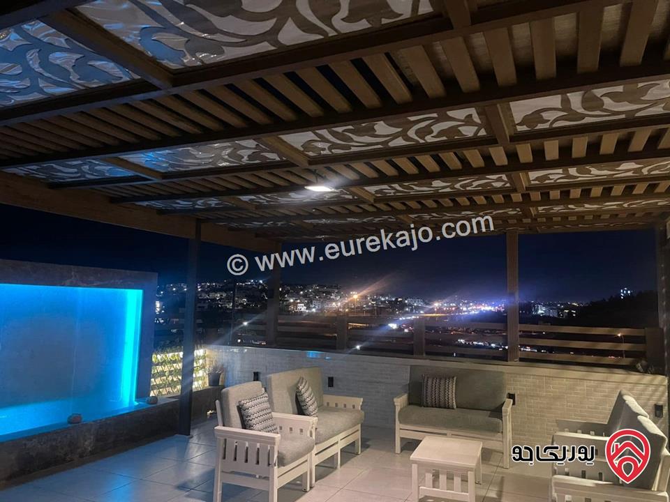شقة طابق أخير مع روف مساحة 345م + ترس 60م للبيع في عمان - طريق المطار النخيل