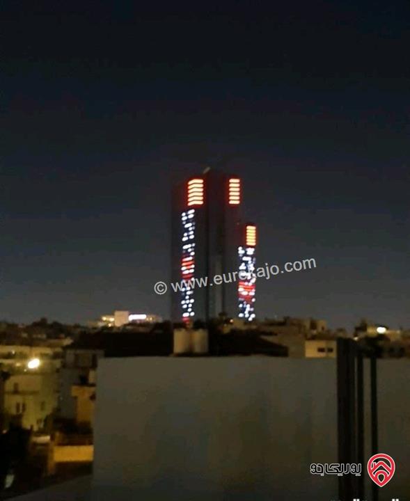 روف مفروش مساحة 60م للإيجار في عمان - أم اذينة من المالك مباشرة 