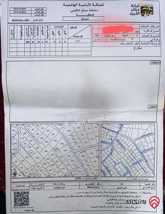 عمارتين على أرض 460م للبيع في عمان - صويلح الحي الشرقي