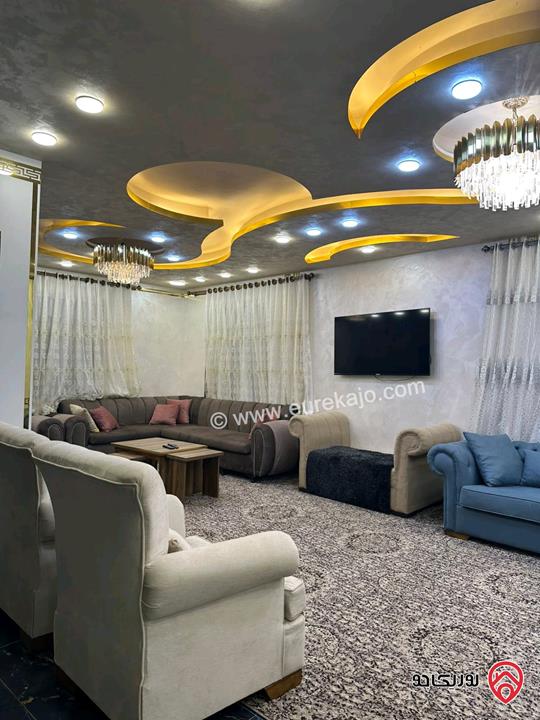 فيلا ومزرعة مفروشة مساحة 200م على أرض 2 دونم للايجار في اربد - طريق البترول منطقة هادئة وجميلة ومستقلة