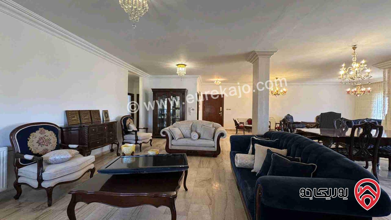 شقة مفروشة مساحة 230م طابق ثالث للايجار في عمان - أذينة