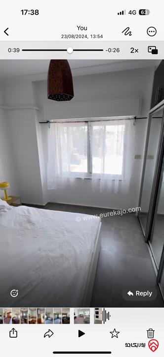 شقة تصميم حديث مريحة مساحة 95م طابق ثاني للإيجار مفروشة في عمان - جبل عمان قرب الدوار الرابع