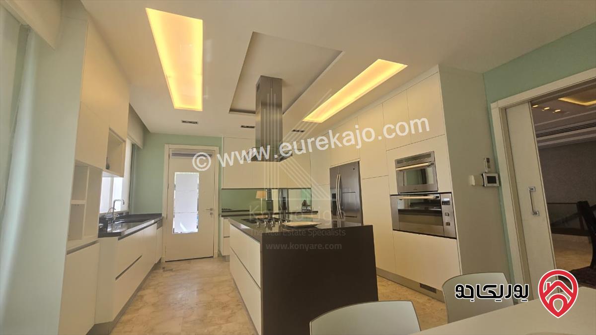 شقة مفروشة فاخرة دوبلكس مساحة 230م داخلي و 60م خارجي للايجار في عمان - الدوار الرابع