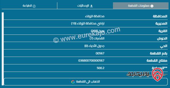 قطعة أرض مساحة 500م للبيع في بيرين 