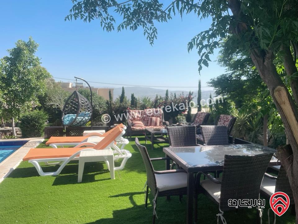 مزرعة مساحة الأرض 1200م والبناء 140م للبيع في جرش