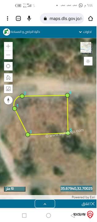 قطعة أرض مساحة 405م للبيع في اربد من اراضي بني كنانة الحمه الاردنية منطقة المسابح والاستراحات