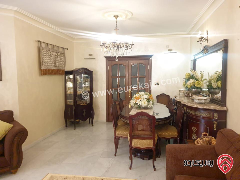 شقة مفروشة ارضية مساحة 210م مع حديقة 80م ومدخل خاص للإيجار في عمان - أم السماق