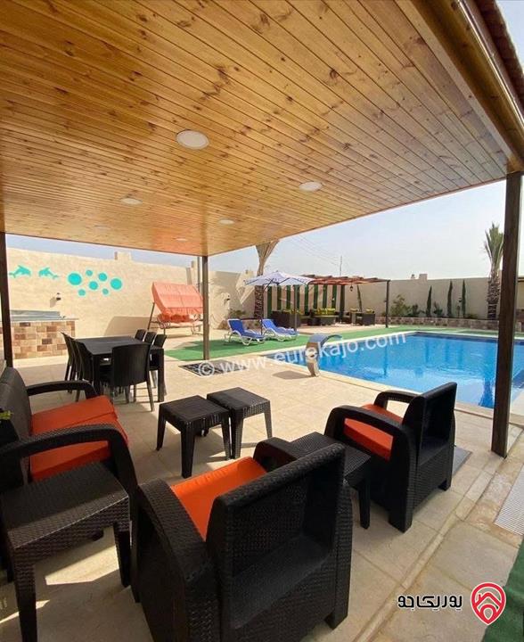 مزرعة مساحة الأرض 513م والبناء 154م للبيع في البحر الميت منطقة الغور شميساني 