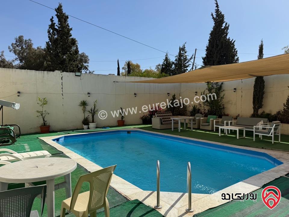 مزرعة مساحة الأرض 4 دونم والبناء 200م للبيع في البلقاء - منطقة تل الرمان 