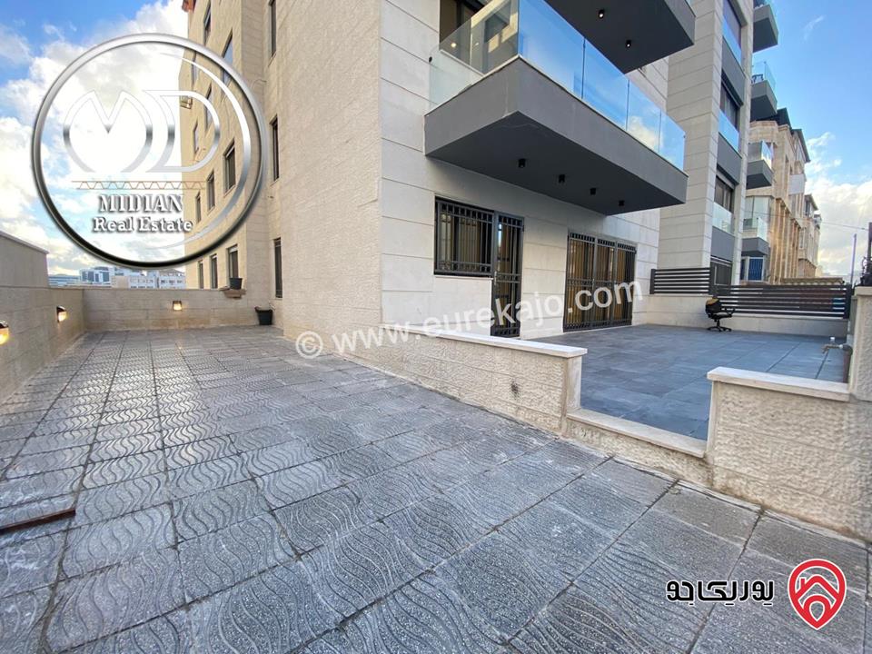 شقق أرضي وشبه أرضي جديدة للبيع في عمان - الرابية مساحات 150م & 170م مع تراسات و حدائق تشطيبات وديكورات فاخرة بسعر مميز