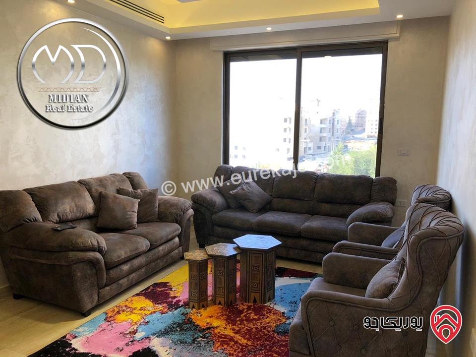 شقق مفروشة فاخرة للايجار في عمان - ام السماق مساحات 100م & 135م تشطيبات و ديكورات سوبر ديلوكس بموقع مميز جداً