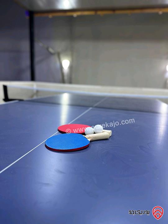 شاليه مساحة الأرض 650م والبناء 200م للبيع في البحر الميت - الروضة نزول العدسية