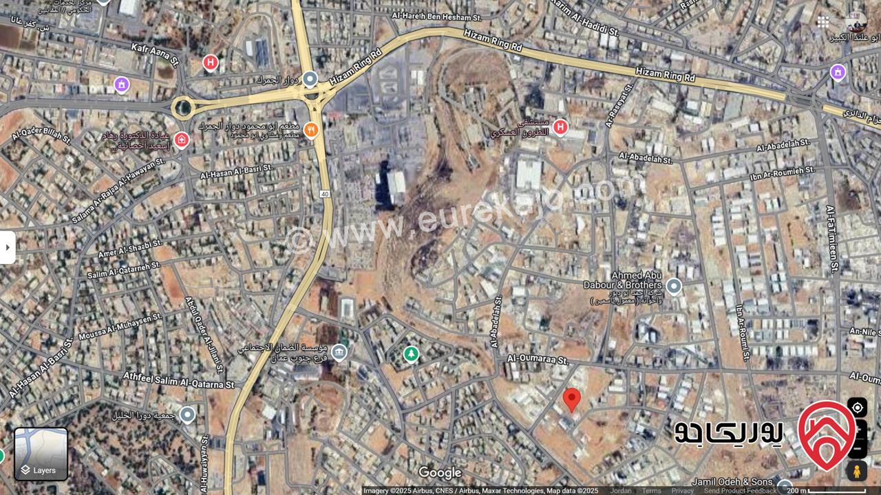 أرض صناعية مساحة 1161م  للبيع في عمان - الجويدة صناعات خفيفة بأحكام خاصة