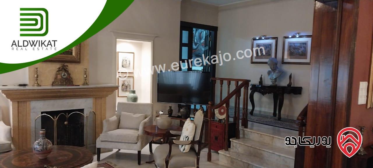 فيلا مستقلة للبيع في عمان - دابوق مساحة البناء 900م ، الارض 1580م ،الحديقة 800م والترس 400م