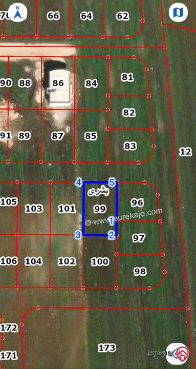 قطعة ارض مساحة 630م للبيع في اربد قرية بشرى حوض المغاره كاش غير قابل للتقسيط