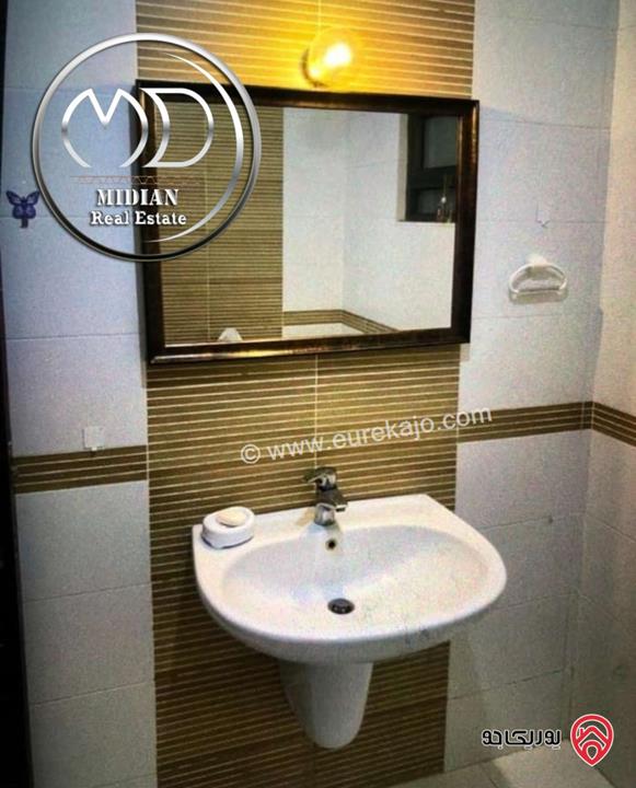 شقة شبه ارضي مفروشة للايجار في عمان - الصويفية مساحة 180م مع ترس 120م تشطيبات و فرش سوبر ديلوكس