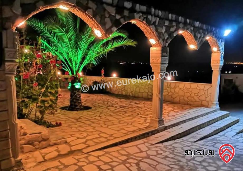 مزرعة مساحة الأرض 7000م والبناء 130م للبيع في المفرق - بلعما