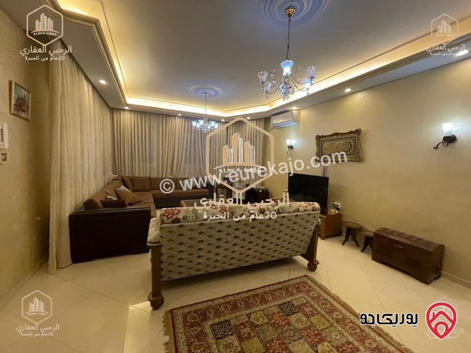 شقة مفروشة ارضية مساحة 240م داخلي و 100م خارجي للايجار في عمان - ضاحية الرشيد 