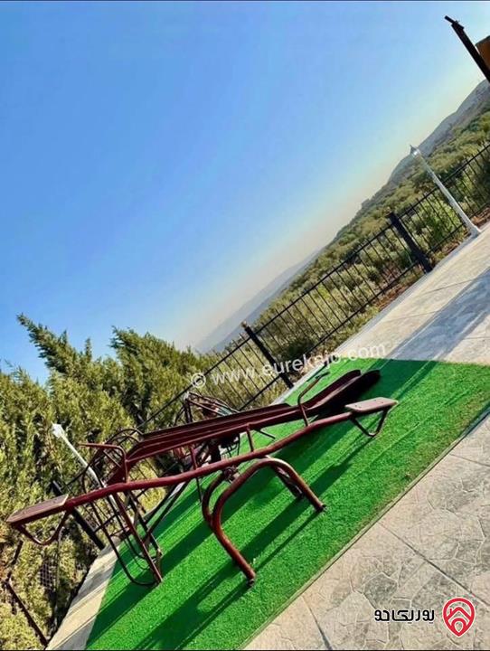 شاليه ومزرعة مساحة الأرض 3 دونم و 404م والبناء 150م للبيع في جرش